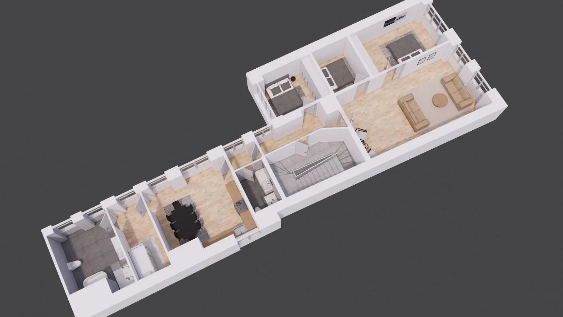 Big 4 Bedroom Apartment With Bathtub By Cph City Hall Square Köpenhamn